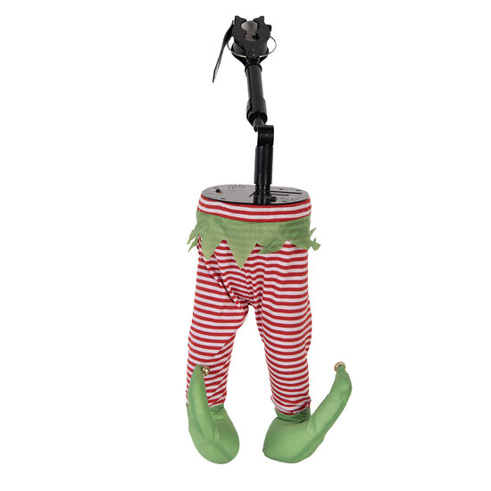 Clayre &amp; Eef   | Decoratie Kerst Elfenbenen Rood Groen 30x13x54 cm / 3xAA | 66348