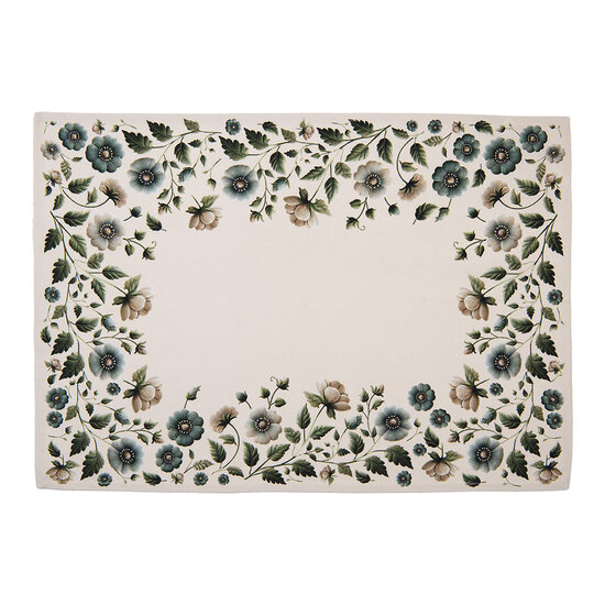 Clayre &amp; Eef   | Theedoek Beige Groen 50x70 cm | GTB42