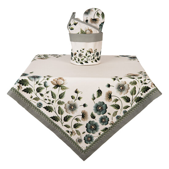 Clayre &amp; Eef   | Ovenwant Beige Groen 18x30 cm | GTB44