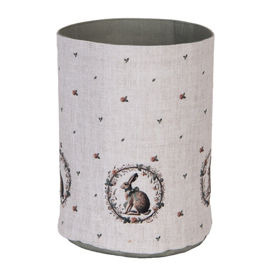 Clayre &amp; Eef   | Broodmandje Beige Bruin &oslash; 15x16 cm | NLE50