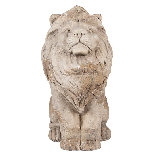 Clayre &amp; Eef   | Decoratie Leeuw Beige 31x20x41 cm | 6MG0135