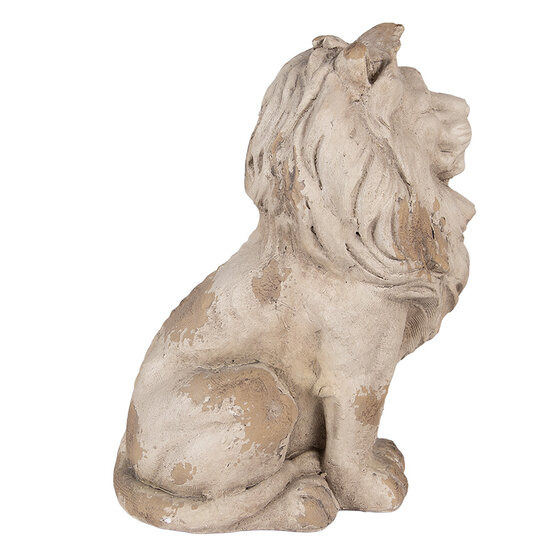 Clayre &amp; Eef   | Decoratie Leeuw Beige 31x20x41 cm | 6MG0135