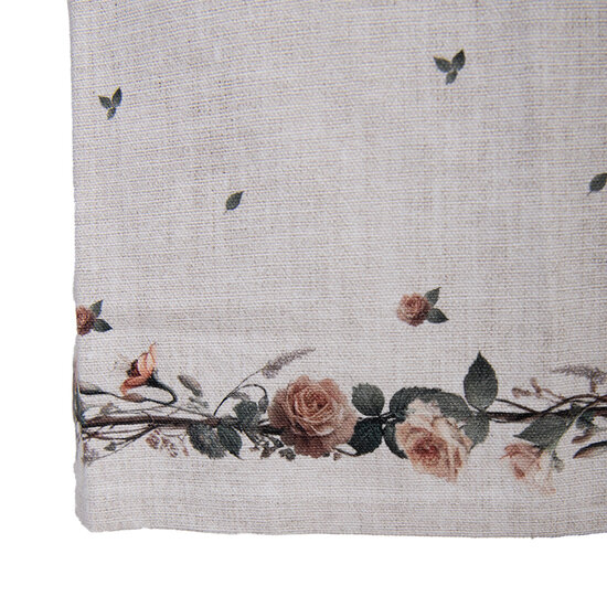 Clayre &amp; Eef   | Keukenschort Beige Bruin 70x85 cm | NLE41