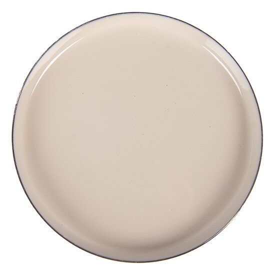 Clayre &amp; Eef   | Onderzetter Beige Goud &oslash; 11x1 cm | 6Y5973