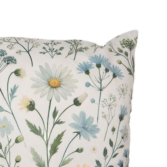 Clayre &amp; Eef   | Kussenhoes Beige Groen 45x45 cm | KT021.442