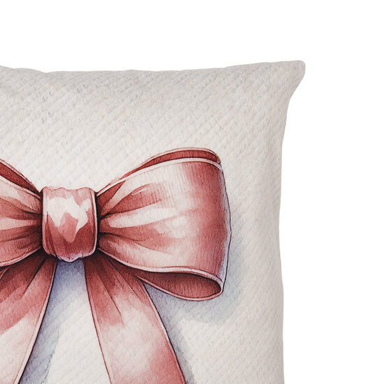 Clayre &amp; Eef   | Kussenhoes Beige Roze 45x45 cm | KT021.447