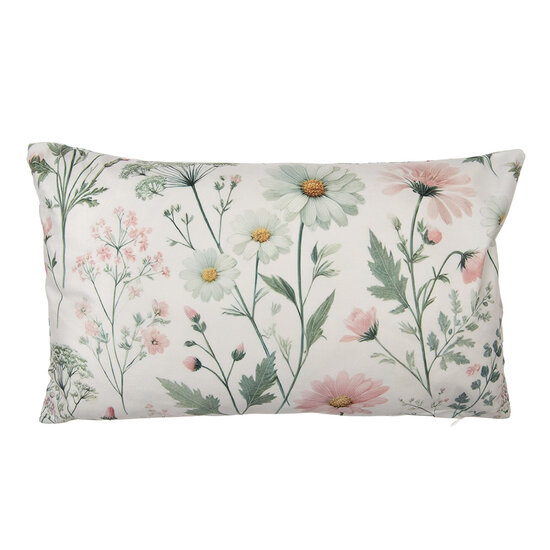 Clayre &amp; Eef   | Kussenhoes Beige Roze 35x50 cm | KT036.057