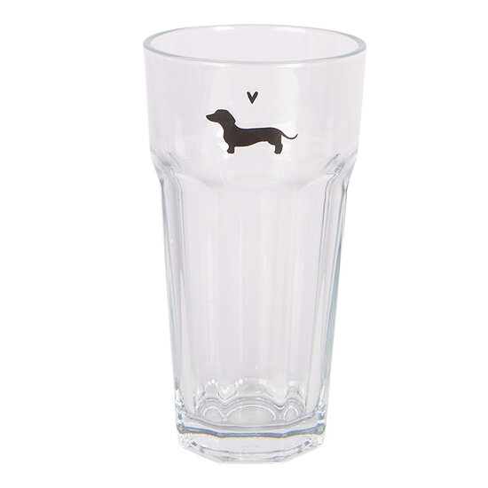 Clayre &amp; Eef   | Waterglas Transparant &oslash; 8x15 cm / 320 ml | PWSGL0009