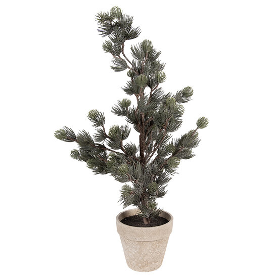 Clayre &amp; Eef   | Decoratie Boom Groen Bruin 30x30x65 cm | 50832