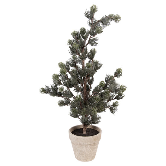 Clayre &amp; Eef   | Decoratie Boom Groen Bruin 30x30x65 cm | 50832