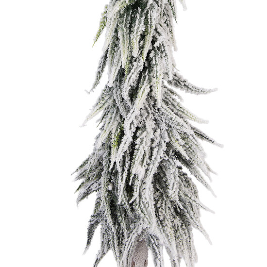 Clayre &amp; Eef   | Kunstkerstboom Groen Wit &oslash; 15x80 cm | 50833