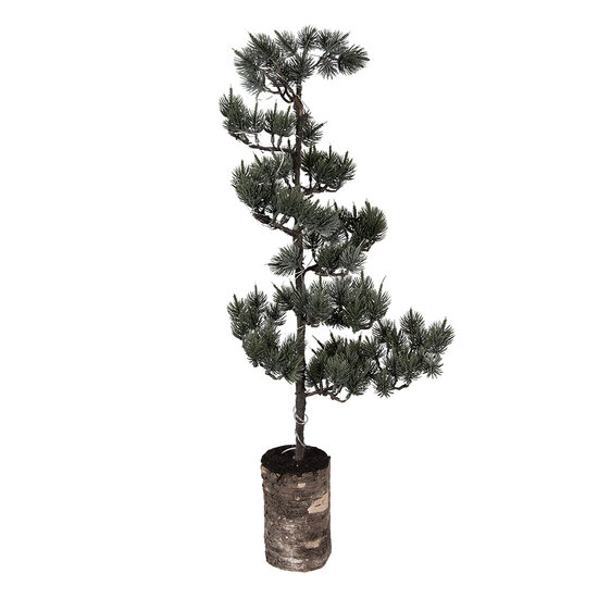 Clayre &amp; Eef   | Decoratie Boom met LED Groen Bruin 28x20x75 cm / 3xAAA | 50844