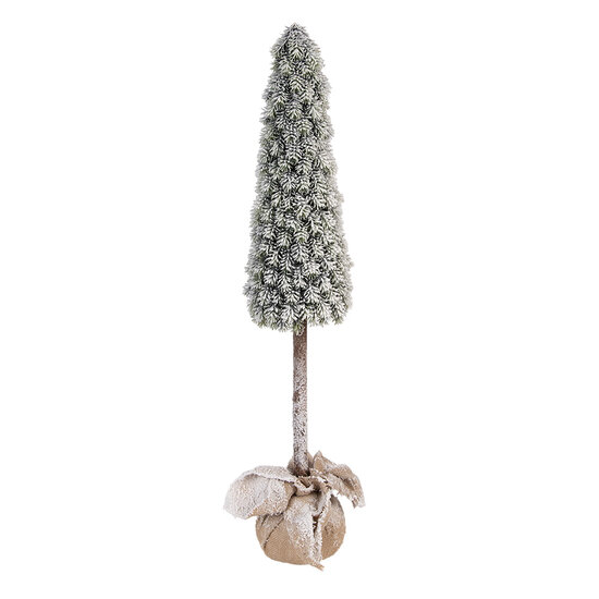 Clayre &amp; Eef   | Kunstkerstboom Groen Bruin &oslash; 18x78 cm | 50849