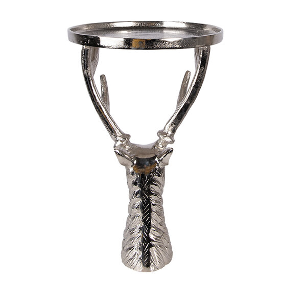 Clayre &amp; Eef   | Schaal op voet Zilverkleurig &oslash; 25x38 cm | 6AL0085