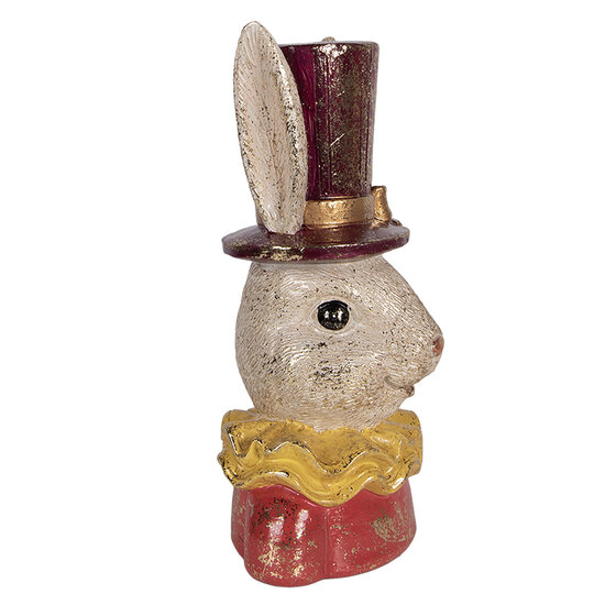 Clayre &amp; Eef   | Decoratie Konijn Beige Roze 16x13x29 cm | 6PR6029