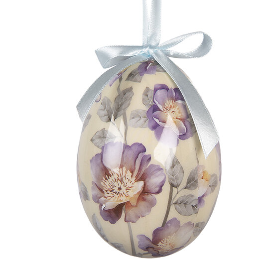 Clayre &amp; Eef   | Decoratie Hanger Ei (set 6) Meerkleurig &oslash; 7x10 cm | 66455