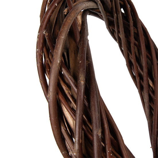 Clayre &amp; Eef   | Decoratie Krans Bruin &oslash; 30x6 cm | 6RO0604S