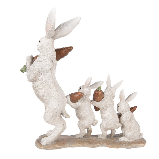 Clayre &amp; Eef   | Decoratie Konijnen Beige Bruin 34x13x33 cm | 6PR5983