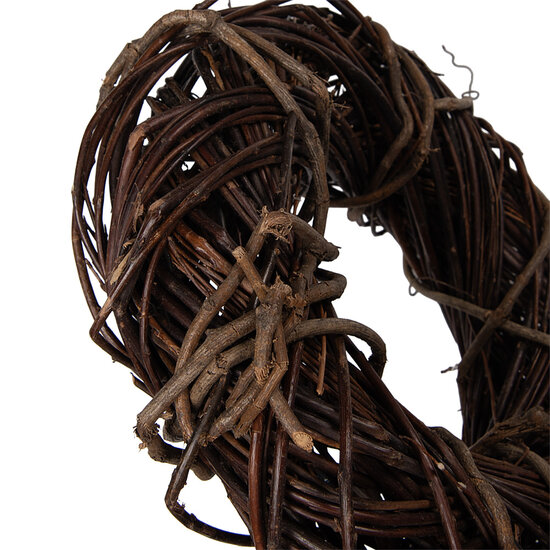 Clayre &amp; Eef   | Decoratie Krans Bruin &oslash; 30x8 cm | 6RO0605S