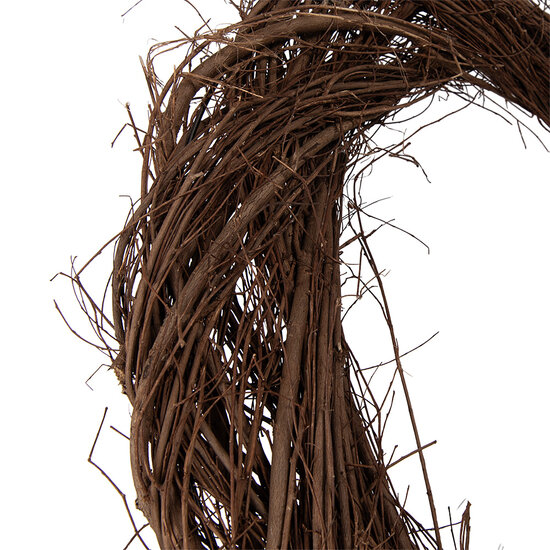 Clayre &amp; Eef   | Decoratie Krans Bruin &oslash; 55x6 cm | 6RO0607XL