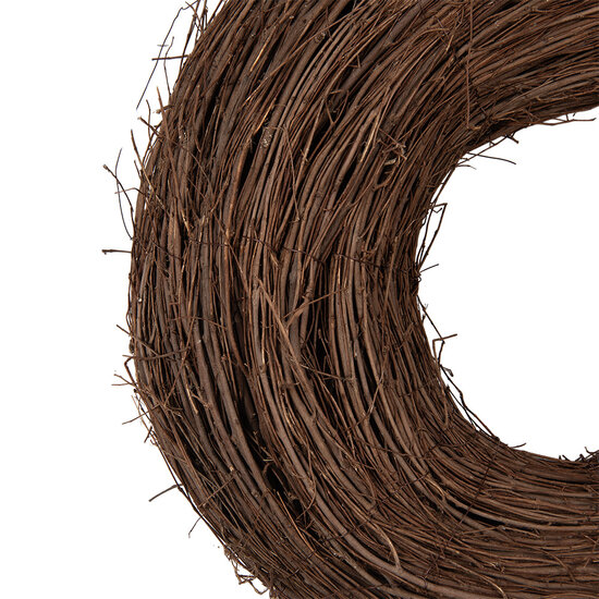 Clayre &amp; Eef   | Decoratie Krans Bruin &oslash; 50x14 cm | 6RO0608L