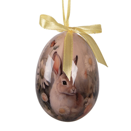 Clayre &amp; Eef   | Decoratie Hanger Ei (set 9) Meerkleurig &oslash; 5x8 cm | 66454