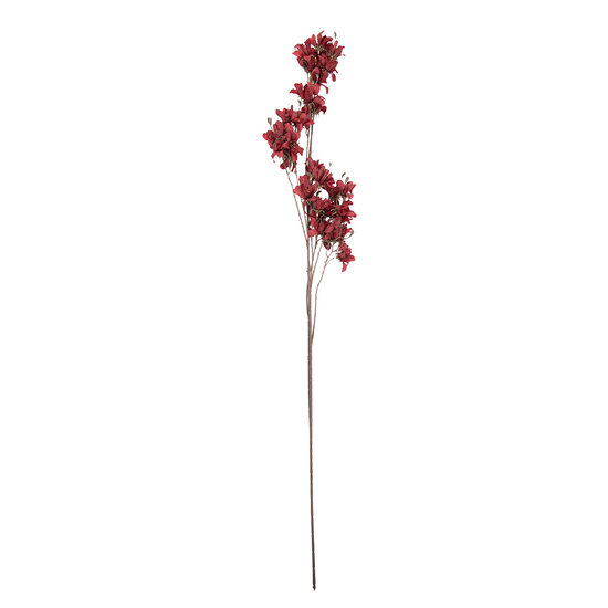 Clayre &amp; Eef   | Decoratie tak met bloemen Rood Bruin14x16x120 cm | 5PL0263R