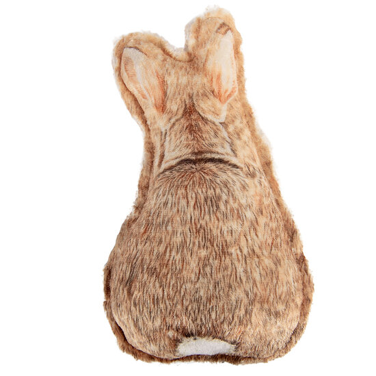 Clayre &amp; Eef   | Kussen Konijn Bruin Wit 13x5x25 cm | TW0628