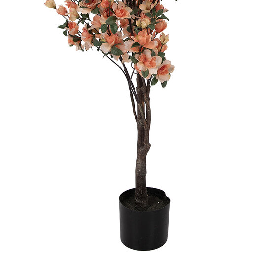 Clayre &amp; Eef   | Decoratie Azalea boom Oranje Groen 20x20x135 cm | 5PL0212