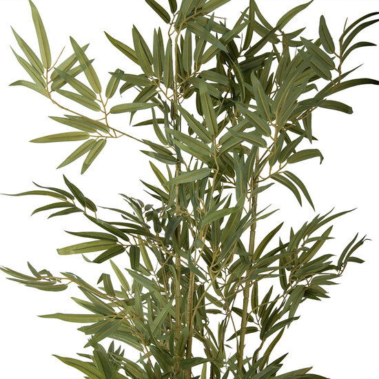 Clayre &amp; Eef   | Kunstplant Bamboe Groen Zwart 35x35x160 cm | 5PL0232