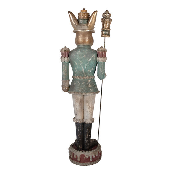 Clayre &amp; Eef   | Decoratie Konijn Bruin Groen 29x25x100 cm | 5PR0195