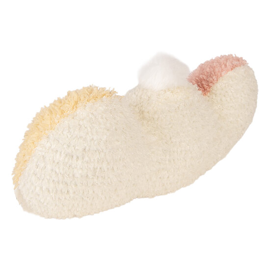 Clayre &amp; Eef   | Kussen Konijn Wit Roze 36x12x20 cm | TW0635