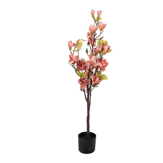 Clayre &amp; Eef   | Decoratie Magnolia boom Oranje Groen 120 cm | 5PL0208O