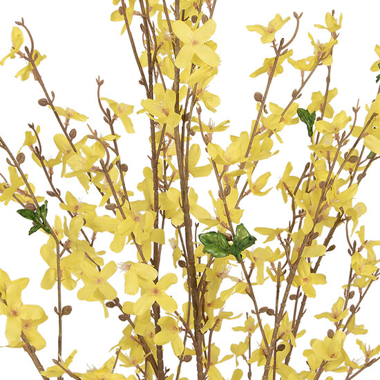 Clayre &amp; Eef   | Kunstplant Forsythia Geel Bruin 20x20x125 cm | 5PL0215