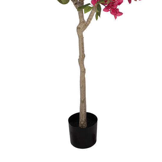 Clayre &amp; Eef   | Decoratie Bougainvillea boom Roze Groen 55x55x130 cm | 5PL0225