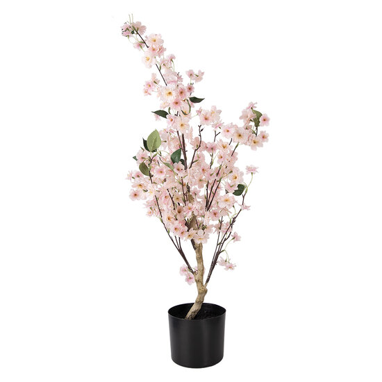 Clayre &amp; Eef   | Decoratie Kersenbloesem boom Roze Bruin 30x30x90 cm | 5PL0229