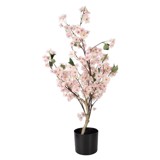 Clayre &amp; Eef   | Decoratie Kersenbloesem boom Roze Bruin 30x30x90 cm | 5PL0229
