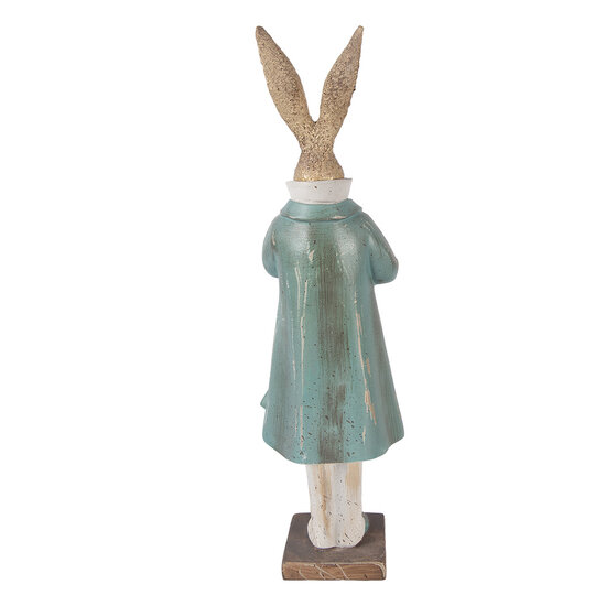 Clayre &amp; Eef   | Decoratie Konijn Goudkleurig Blauw 14x11x48 cm | 6PR5985