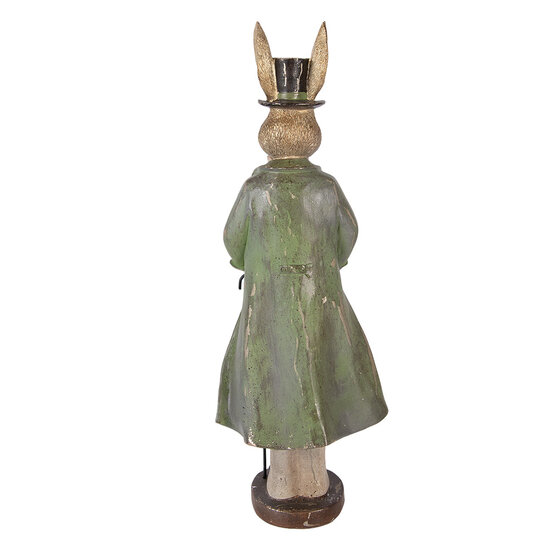 Clayre &amp; Eef   | Decoratie Konijn Goudkleurig Groen 17x12x48 cm | 6PR5991