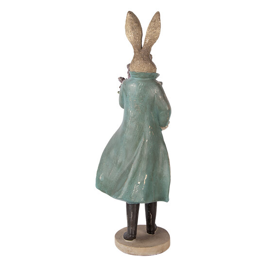 Clayre &amp; Eef   | Decoratie Konijn Goudkleurig Groen 17x15x53 cm | 6PR5998