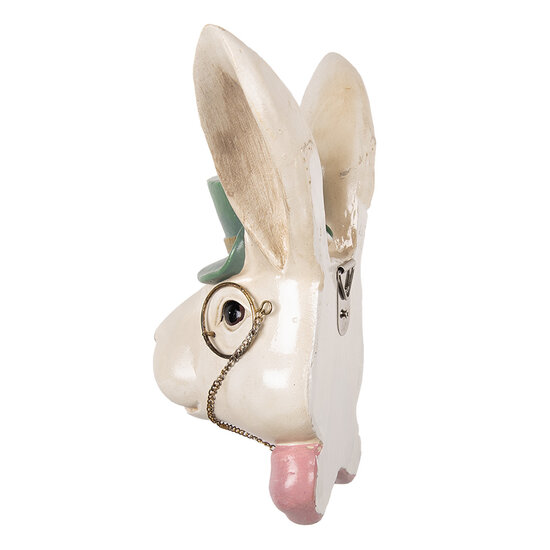 Clayre &amp; Eef   | Decoratie Konijn Beige Groen 17x11x25 cm | 6PR5999