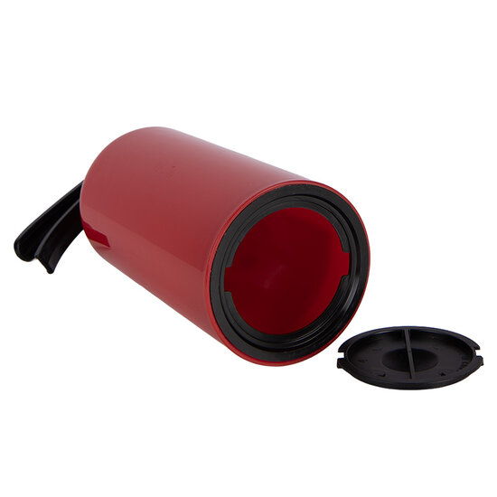 Clayre &amp; Eef   | Spaarpot Rood Zwart &oslash; 10x20 cm | 66506