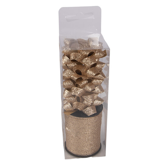 Clayre &amp; Eef   | Lint en strikken Goudkleurig 5x5x15 cm | 66574GO