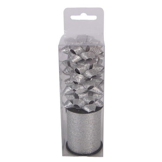 Clayre &amp; Eef   | Lint en strikken Zilverkleurig 5x5x15 cm | 66574ZI