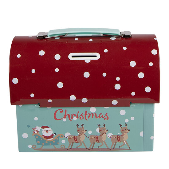 Clayre &amp; Eef   | Opbergdoos Groen Rood 17x8x14 cm | 6BL0200