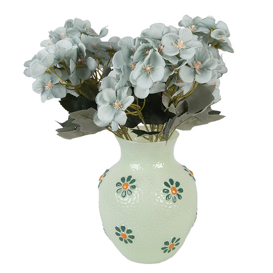 Clayre &amp; Eef   | Vazen Glas Groen Oranje &oslash; 13x16 cm | 6GL5505