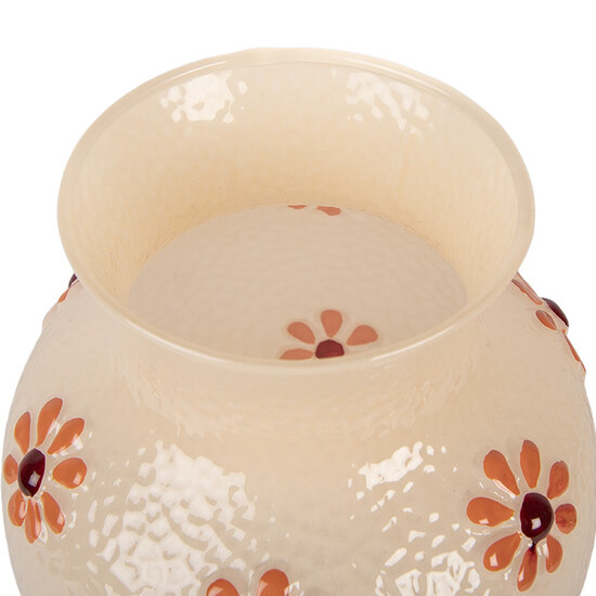 Clayre &amp; Eef   | Vazen Glas Oranje &oslash; 13x16 cm | 6GL5507