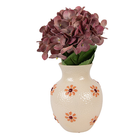 Clayre &amp; Eef   | Vazen Glas Oranje &oslash; 13x16 cm | 6GL5507