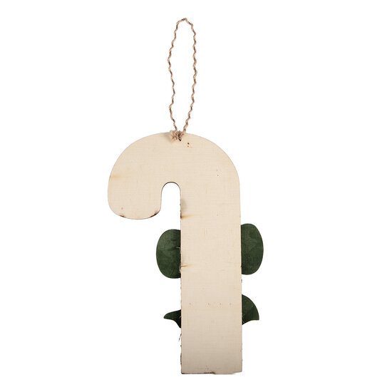 Clayre &amp; Eef   | Decoratie hanger Zuurstok Rood Wit 16x1x29 cm | 6H2477