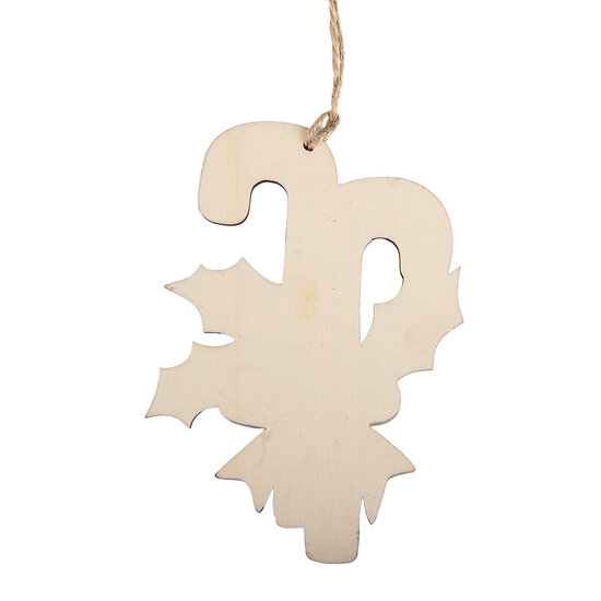 Clayre &amp; Eef   | Decoratie hanger Zuurstok Rood Wit 9x1x13 cm | 6H2495